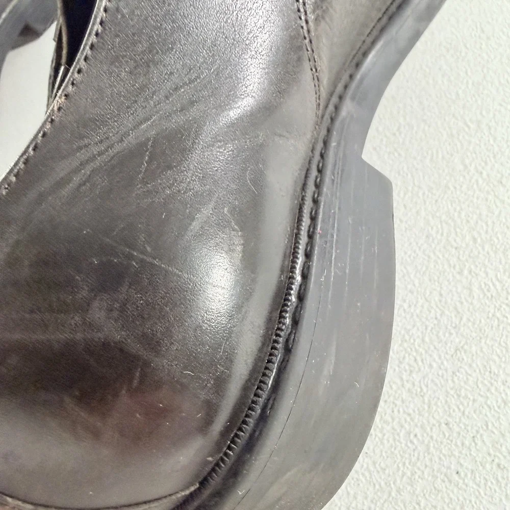 Nunn Bush Mens Dark Brown Leather‎ Lace Up Oxford Cap Toe Dress Shoes Size 11 M